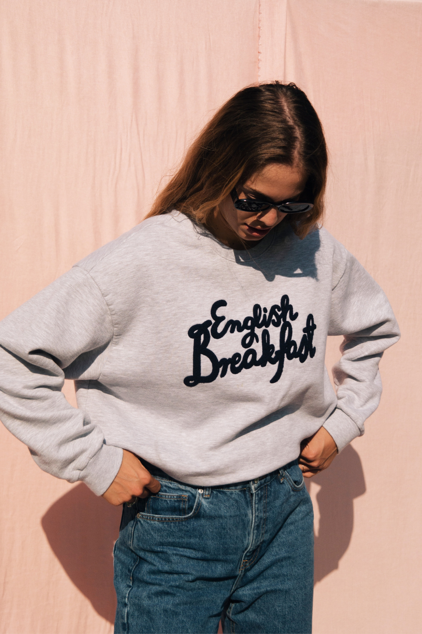 ENGLISH BREAKFAST GREY SWEATSHIRT