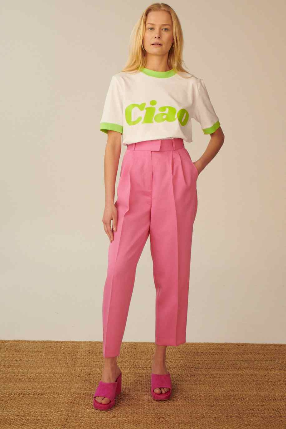 CIAO LIME T-SHIRT