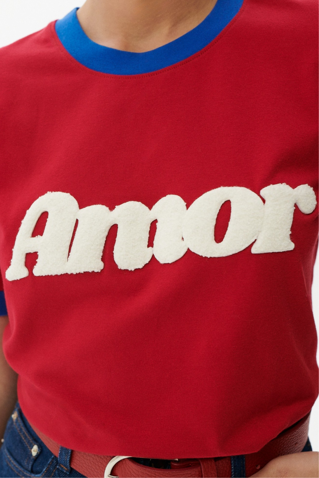 T-SHIRT AMOR CZERWONY
