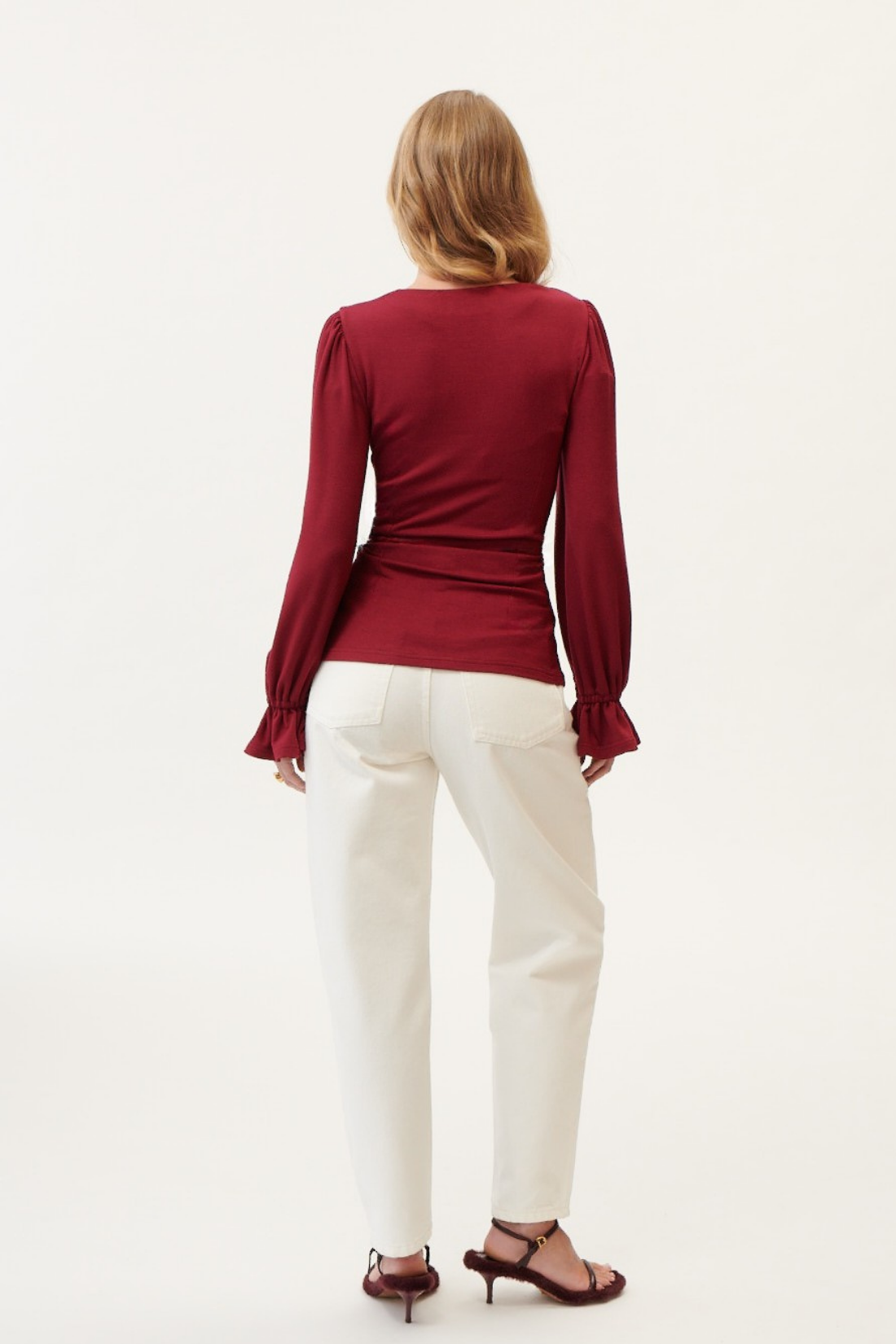 BLUZKA CRIMSON BORDOWA