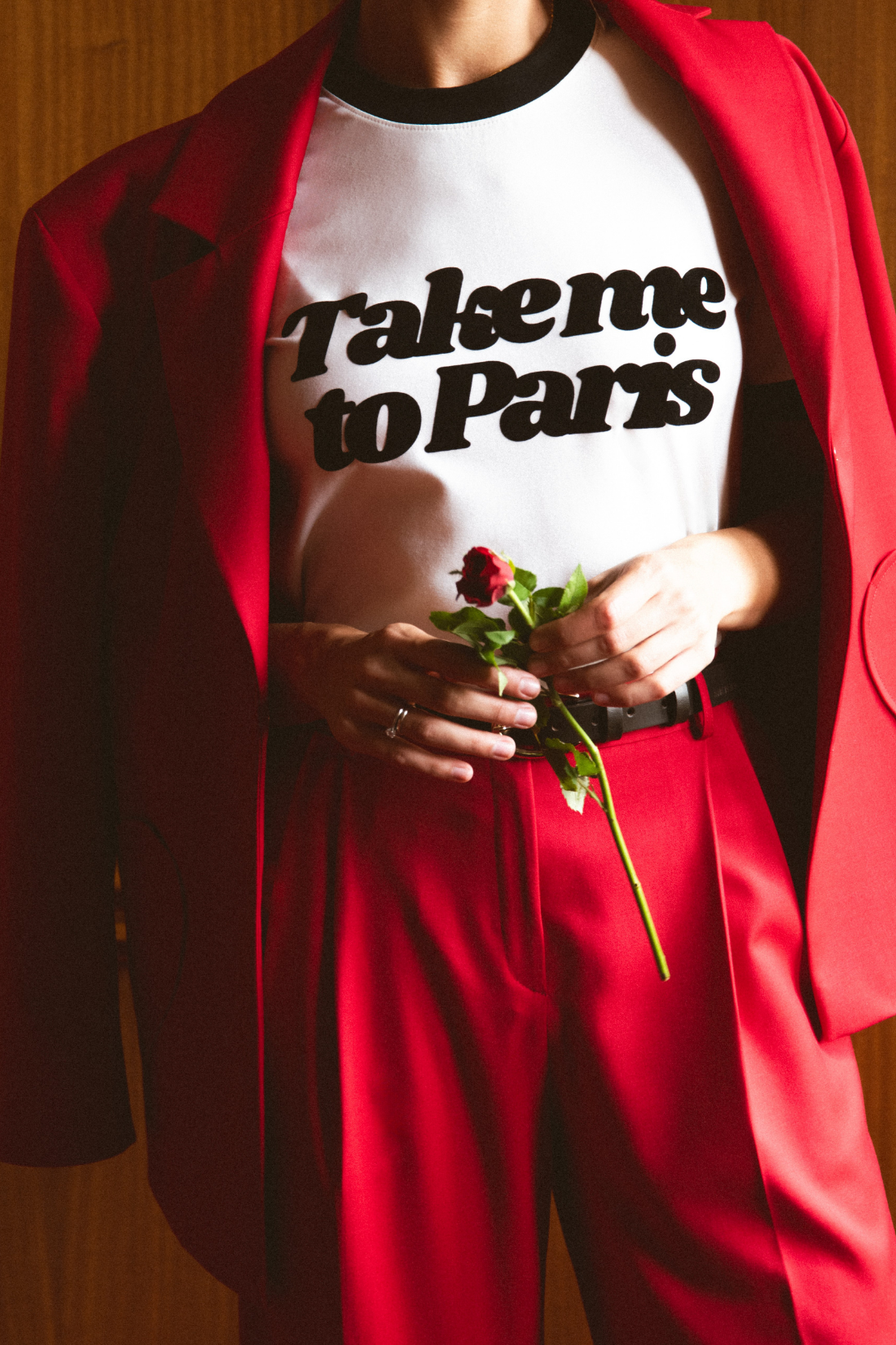 LOVELY RED PANTALONI
