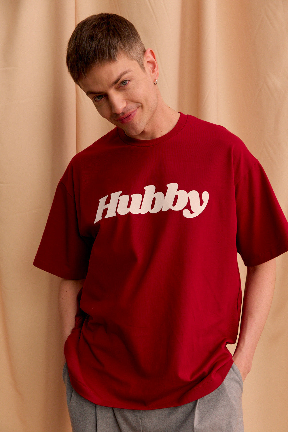 HUBBY BORDO OVERSIZE T-SHIRT - MEN