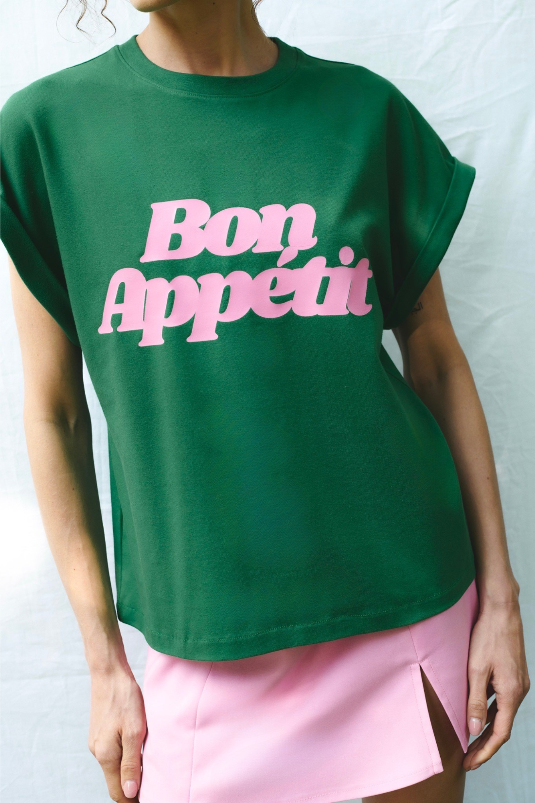 BON APPETIT GREEN EMERALD T-SHIRT