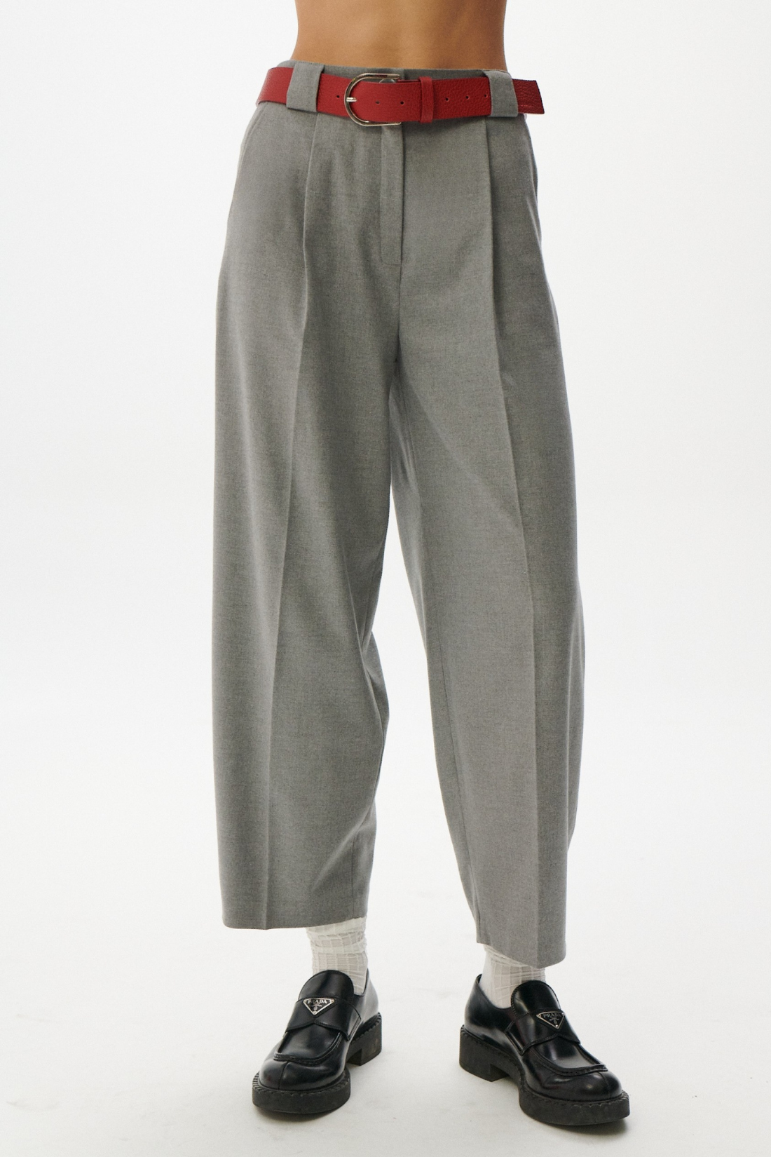 SPODNIE SELVAGGIA SZARY MELANŻ