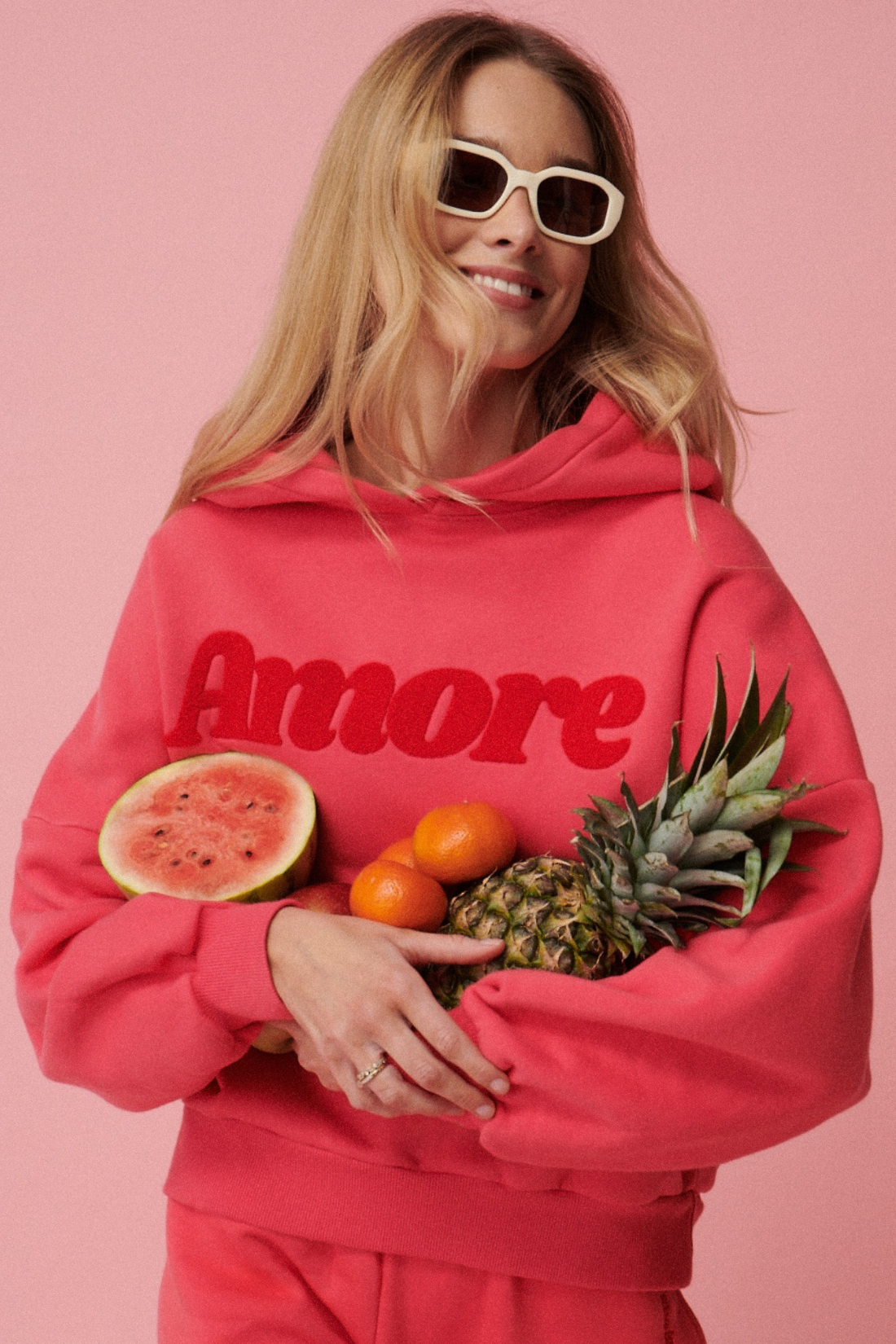 AMORE RED HOODIE