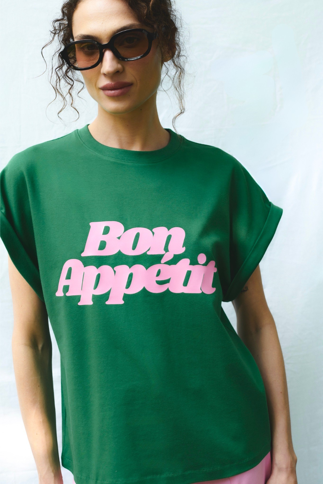 BON APPETIT GREEN EMERALD T-SHIRT