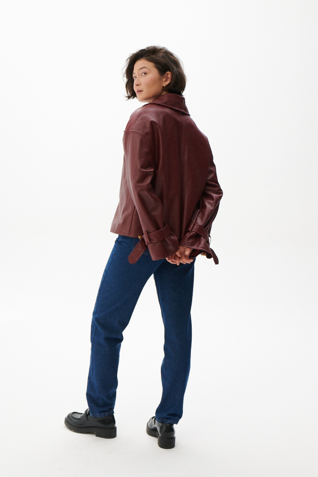 LEATHER JACKET FINESSE RED preorder