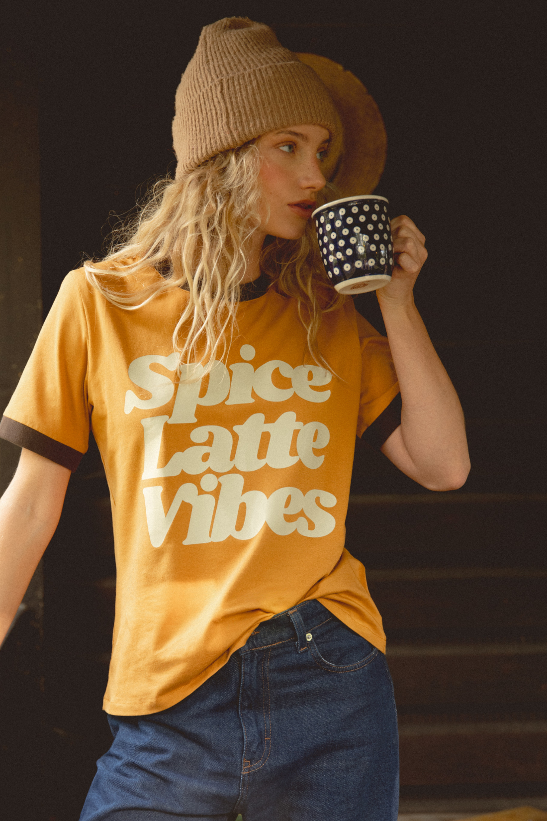 SPICE LATTE VIBES CINNAMON T-SHIRT