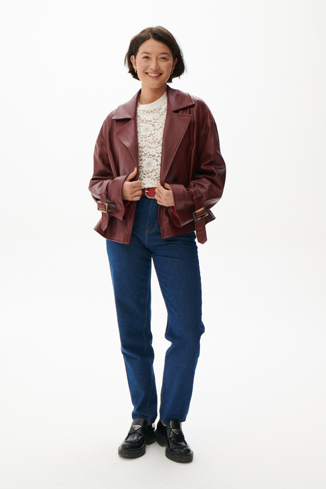 LEATHER JACKET FINESSE RED preorder