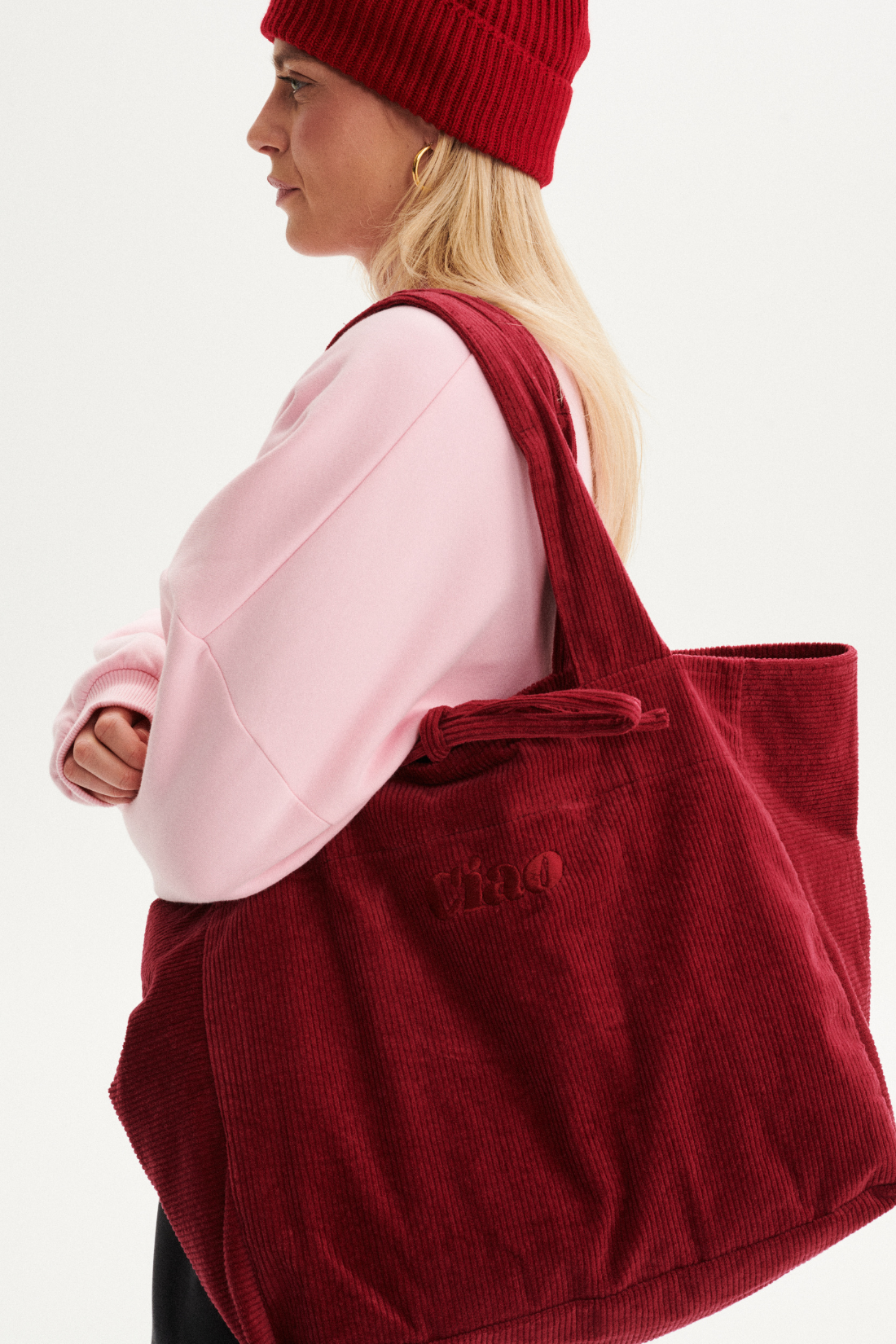 SHOPPER RASBERRY BAG