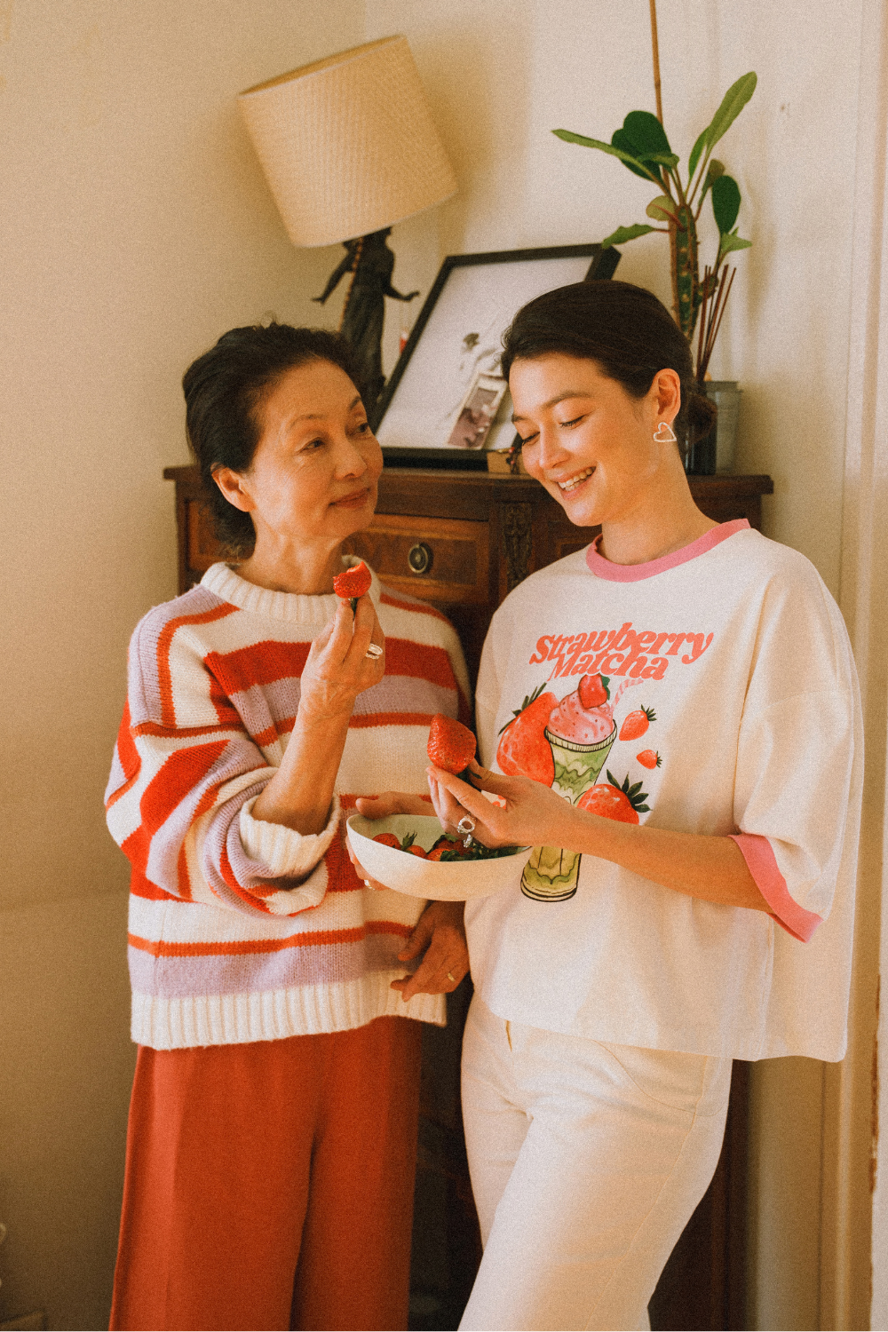 STRAWBERRY MATCHA BOXY T-SHIRT