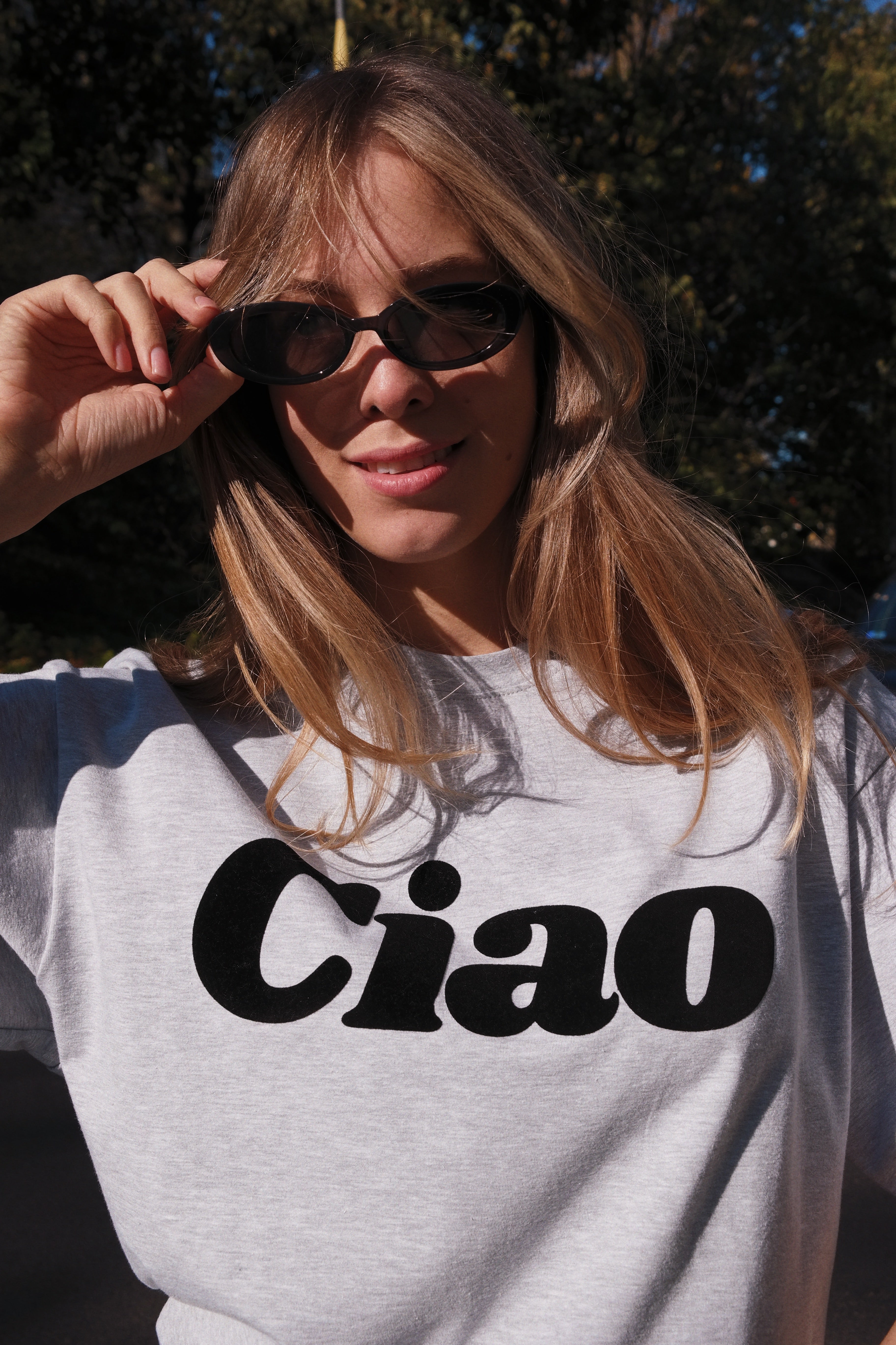 CIAO GREY OVERSIZE T-SHIRT