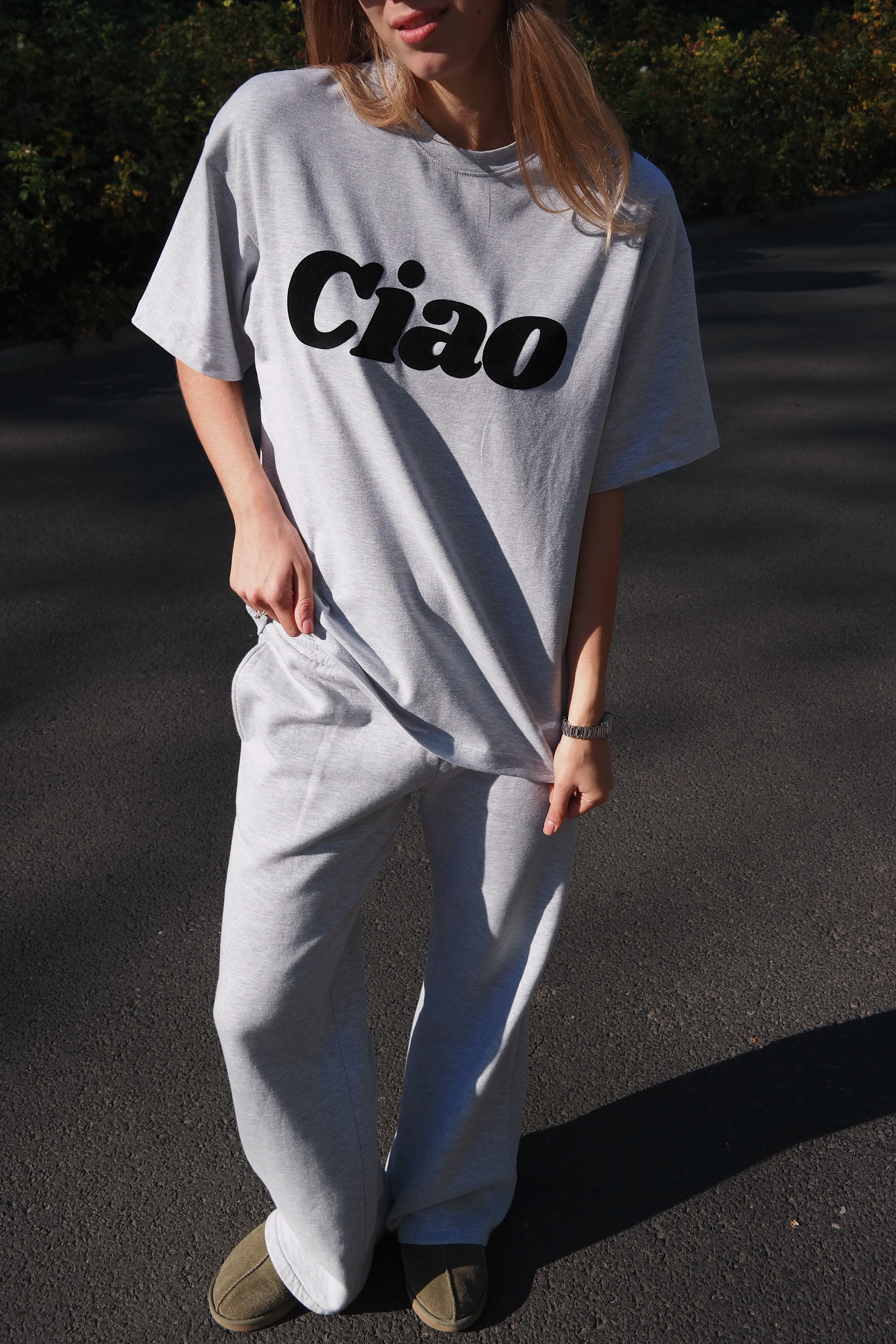 CIAO GREY OVERSIZE T-SHIRT