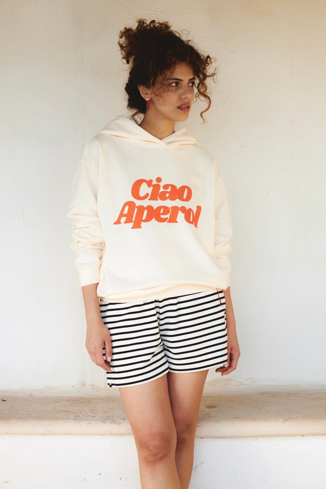 CIAO APEROL CREAM HOODIE