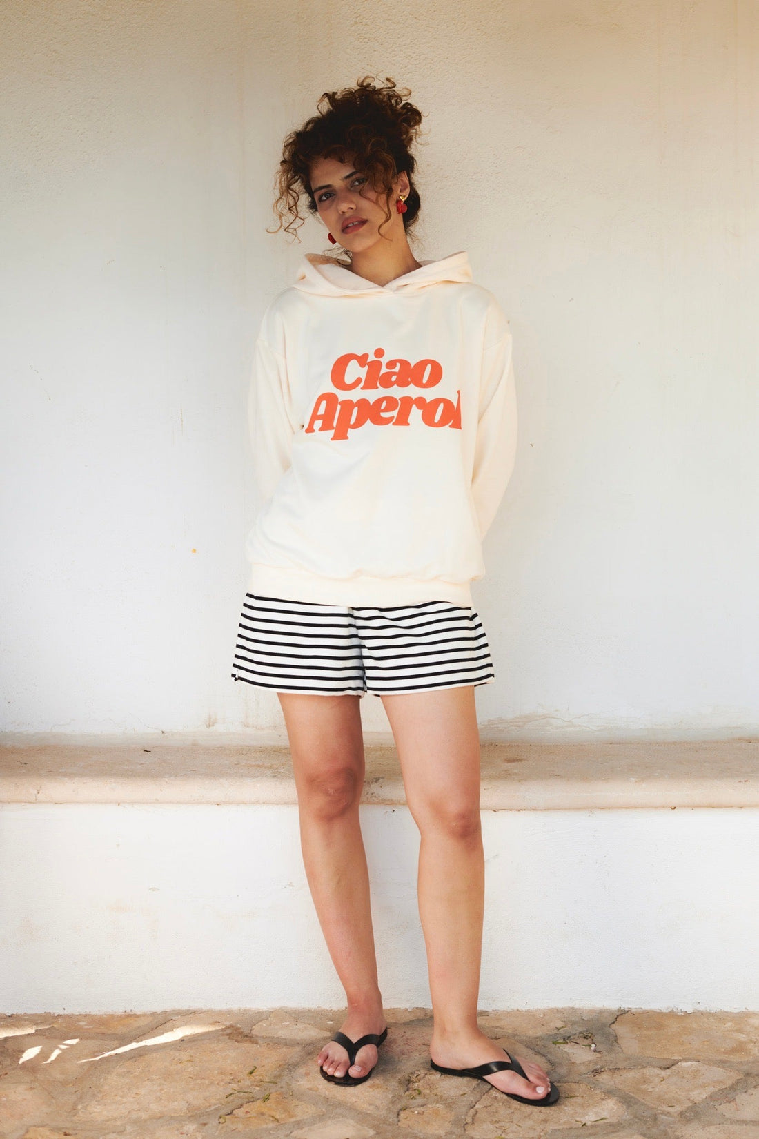 CIAO APEROL CREAM HOODIE