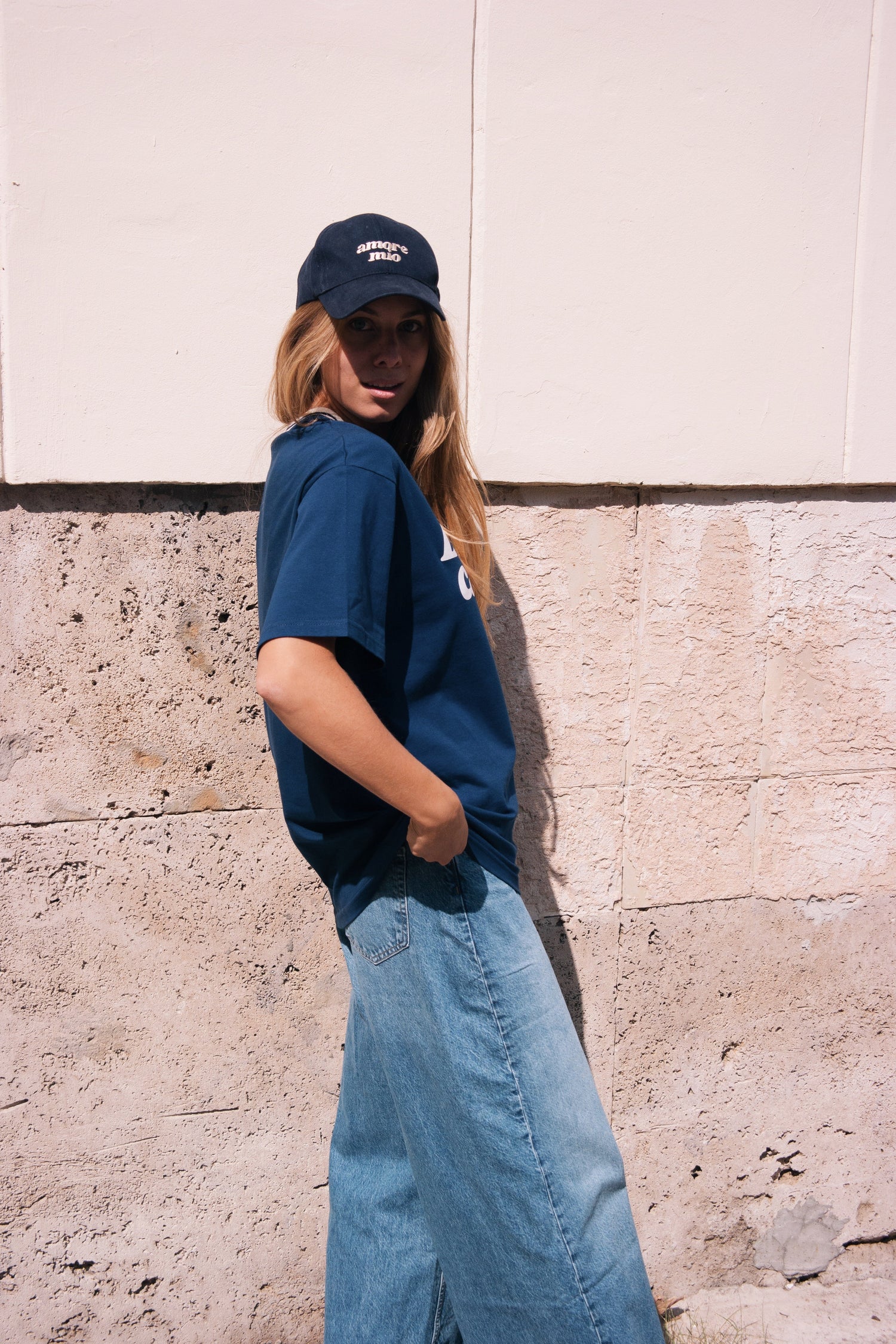 LONDON NAVY OVERSIZE T-SHIRT