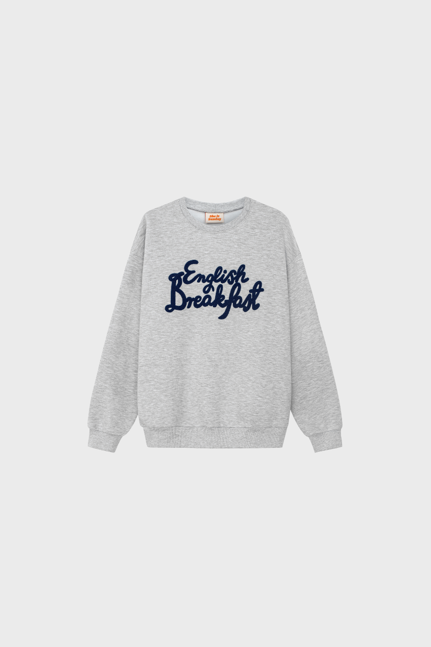 ENGLISH BREAKFAST GREY SWEATSHIRT