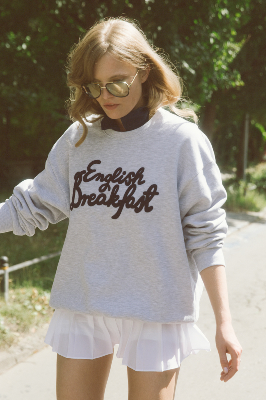 ENGLISH BREAKFAST GREY SWEATSHIRT