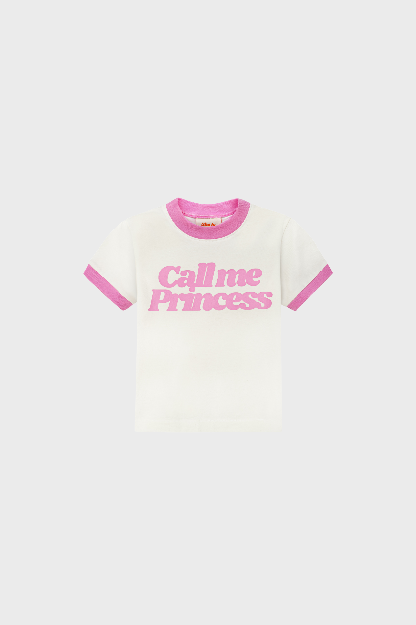 PRINCESS CREAM MINI T-SHIRT