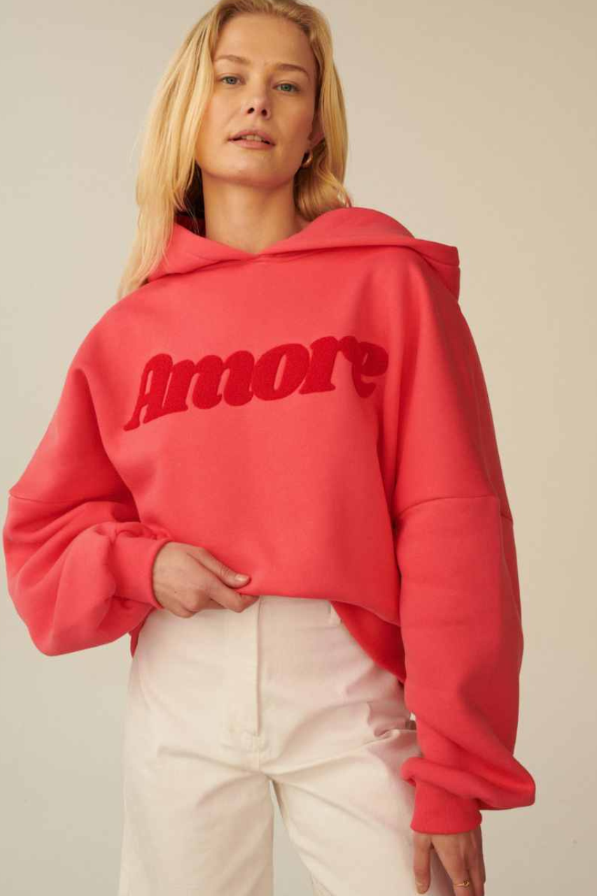 AMORE RED HOODIE