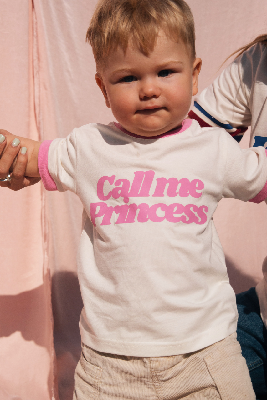 PRINCESS CREAM MINI T-SHIRT