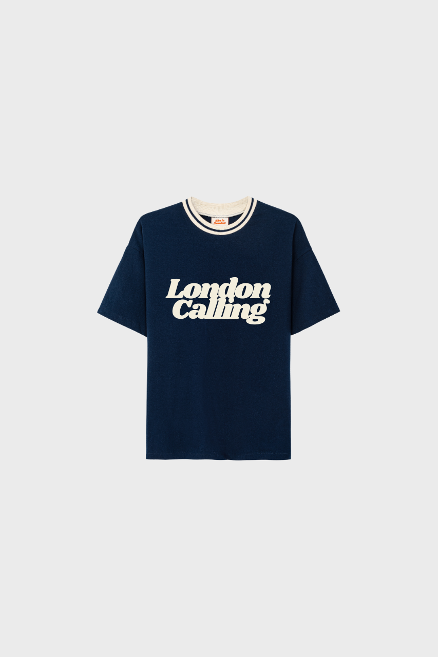 LONDON NAVY OVERSIZE T-SHIRT