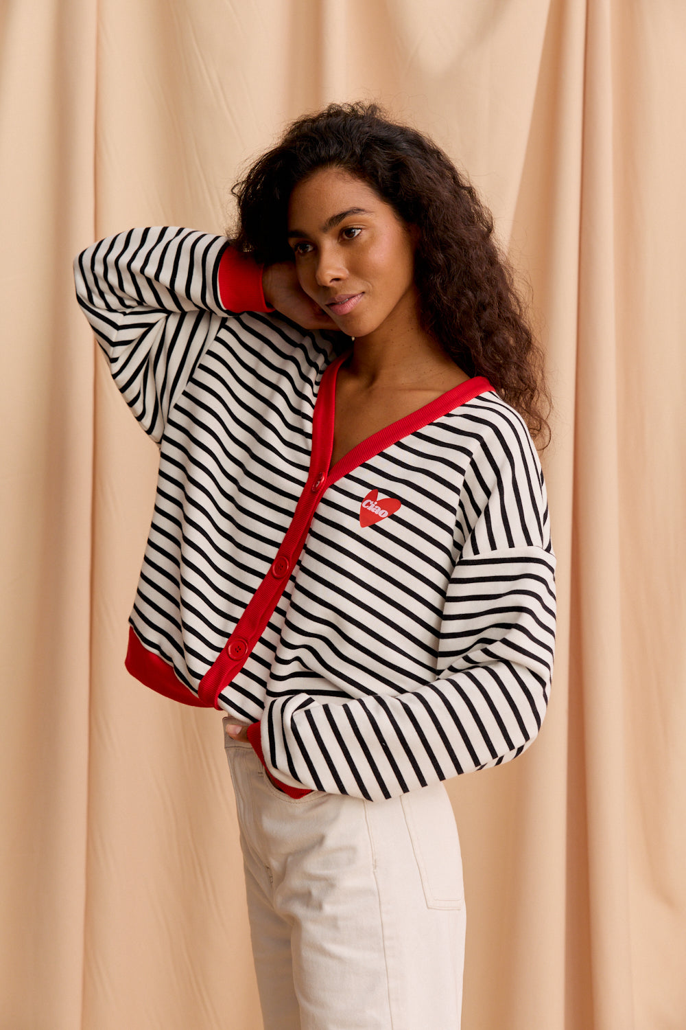 CARDIE STRIPED HOODIE