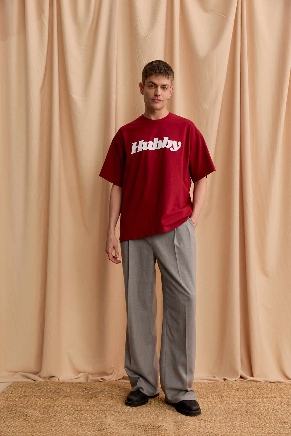 HUBBY BORDO OVERSIZE T-SHIRT - MEN