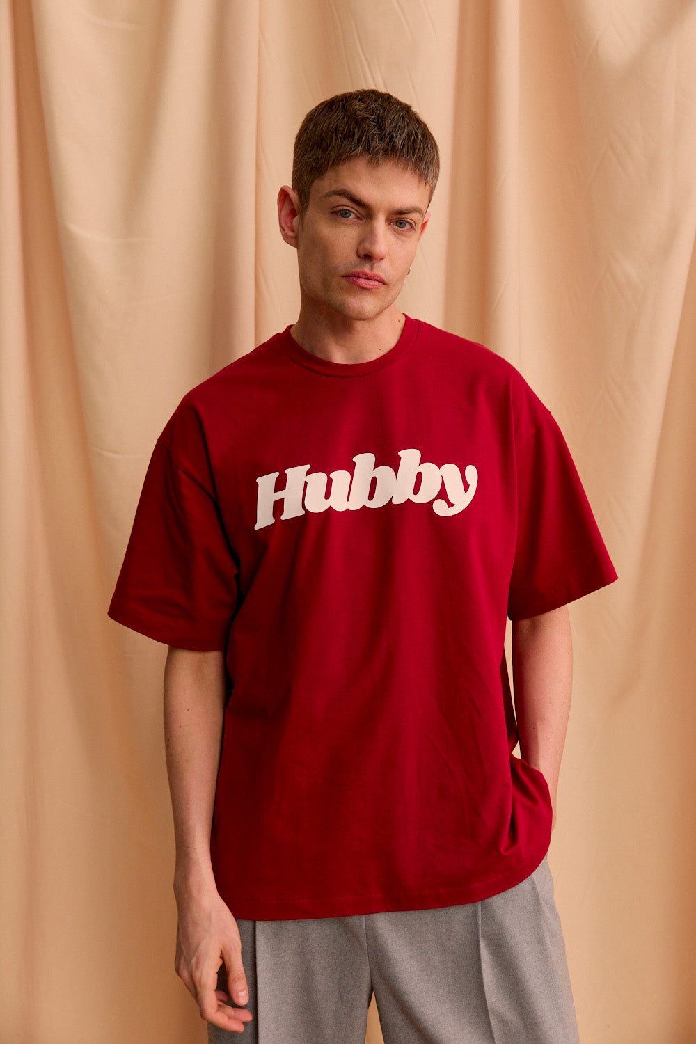 HUBBY BORDO OVERSIZE T-SHIRT - MEN