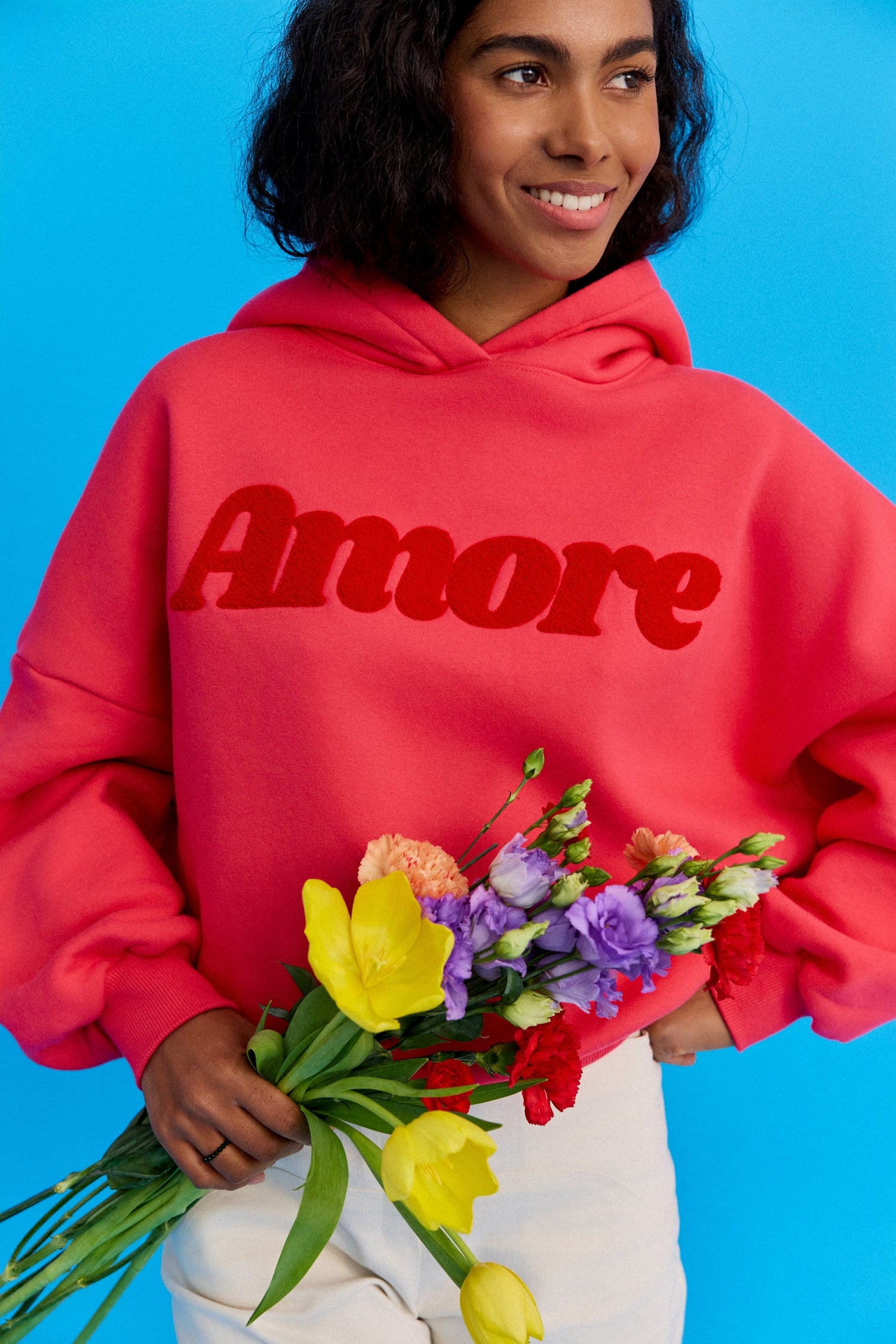 AMORE RED HOODIE