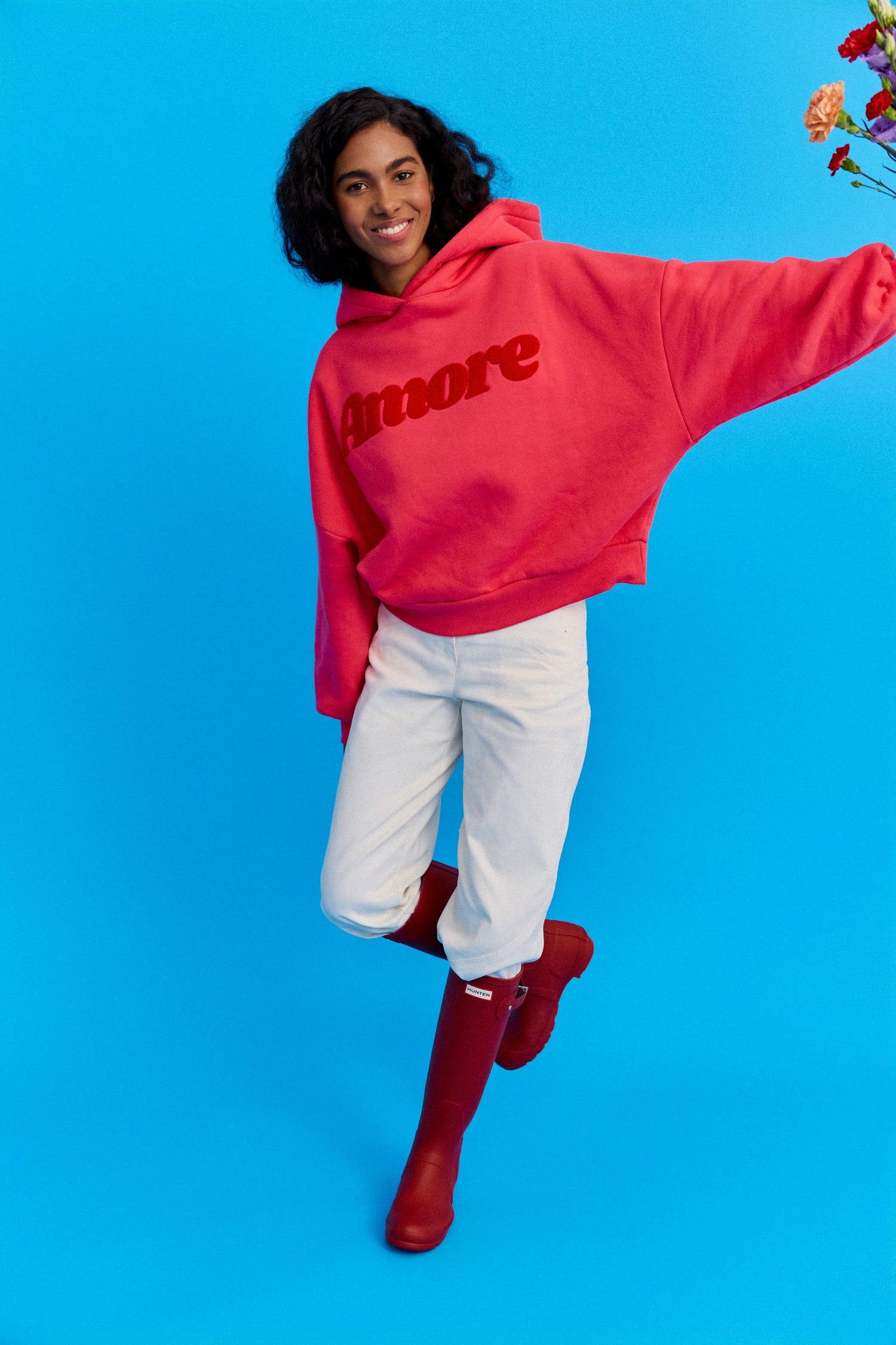 AMORE RED HOODIE