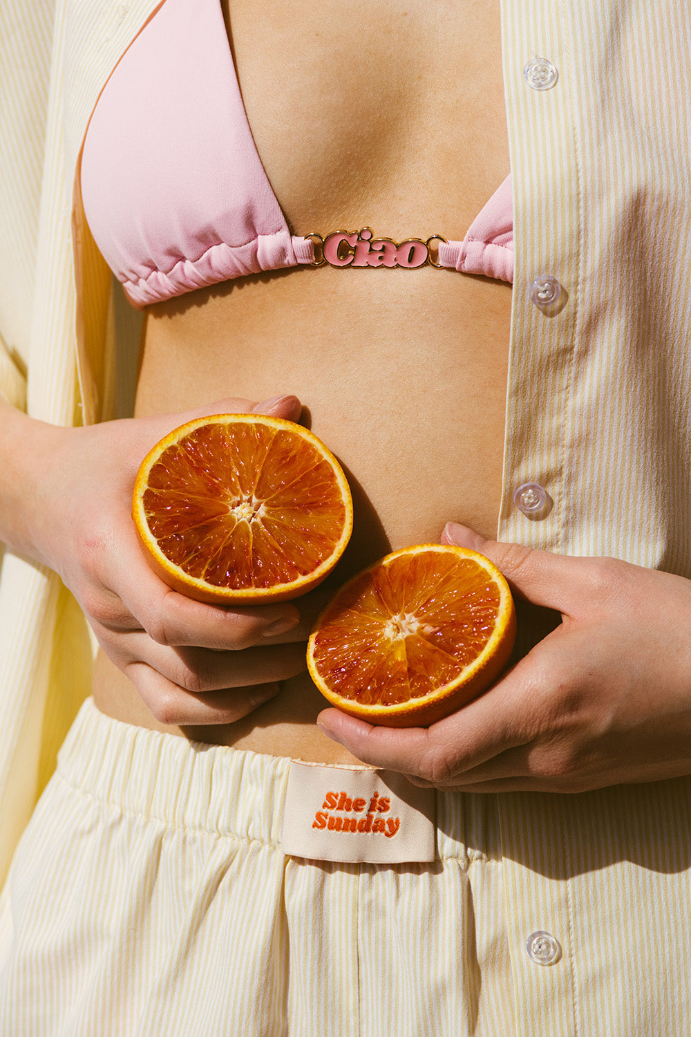 GLAM CIAO PINK BIKINI TOP preorder