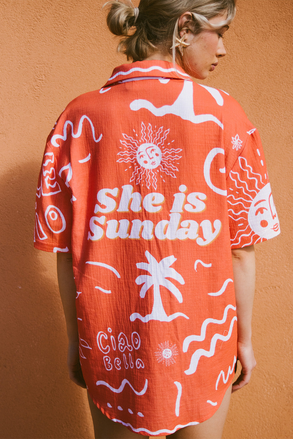 CALIENTE ORANGE SHIRT preorder