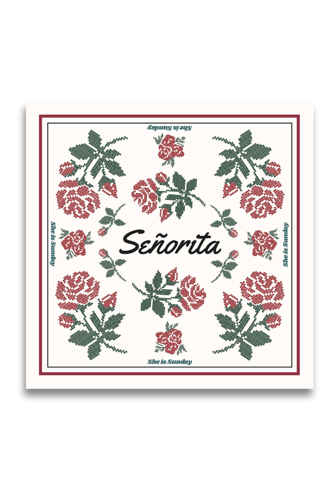 APASZKA BAWEŁNIANA SENORITA