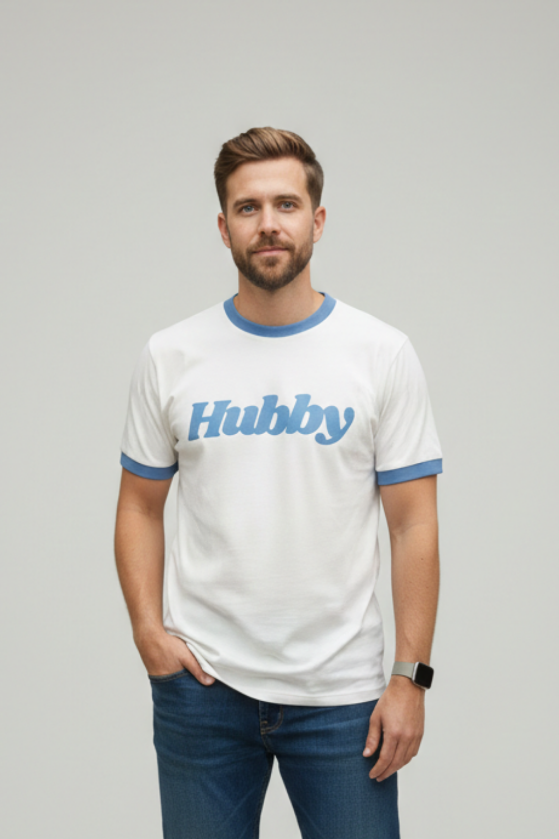 HUBBY CREAM T-SHIRT - MEN