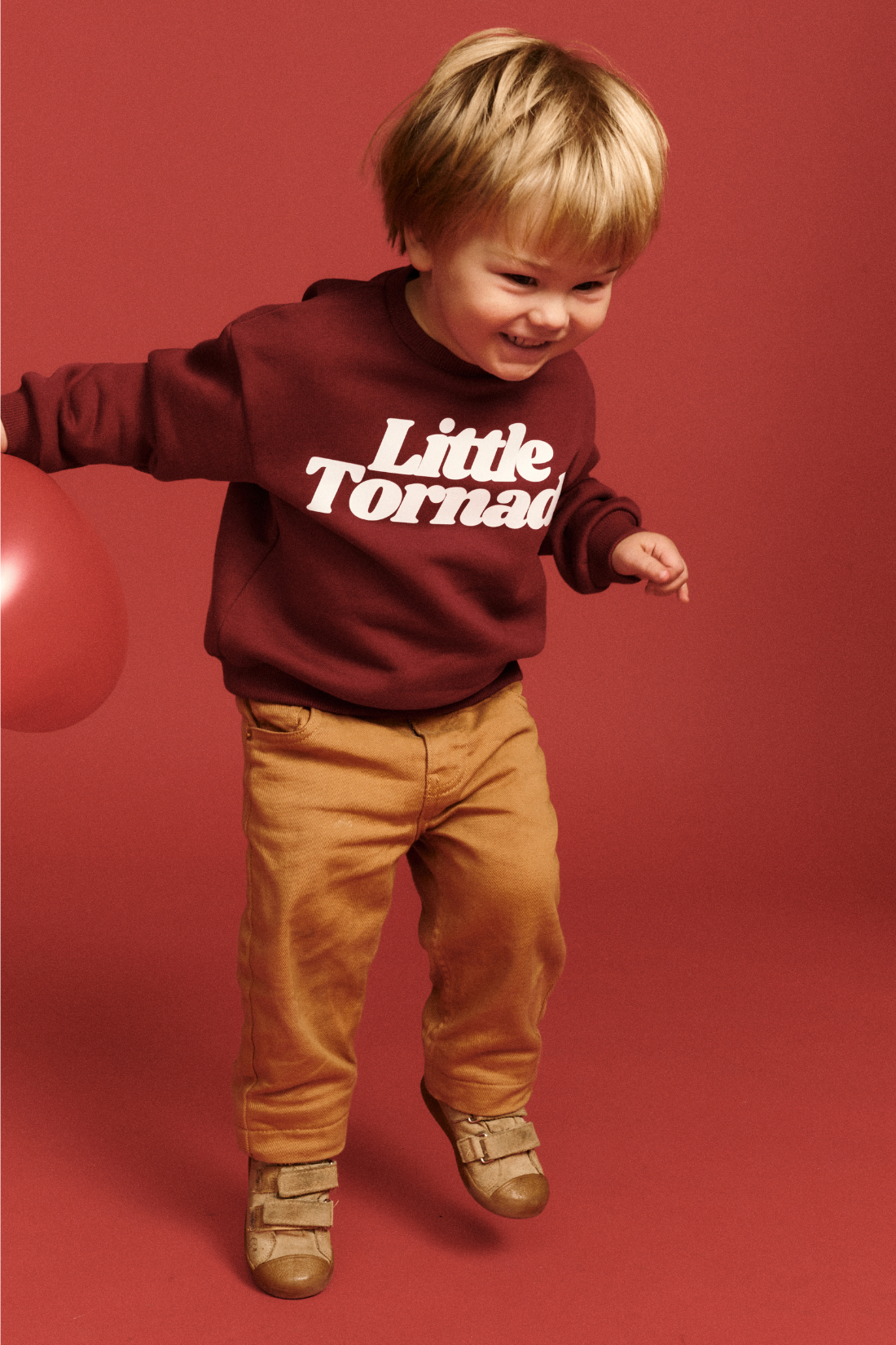 MINI TORNADO BURGUNDY SWEATSHIRT
