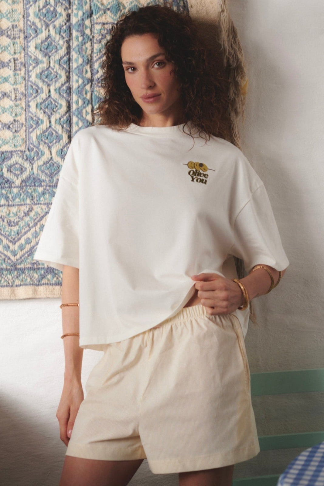 OLIVE BOXY T-SHIRT
