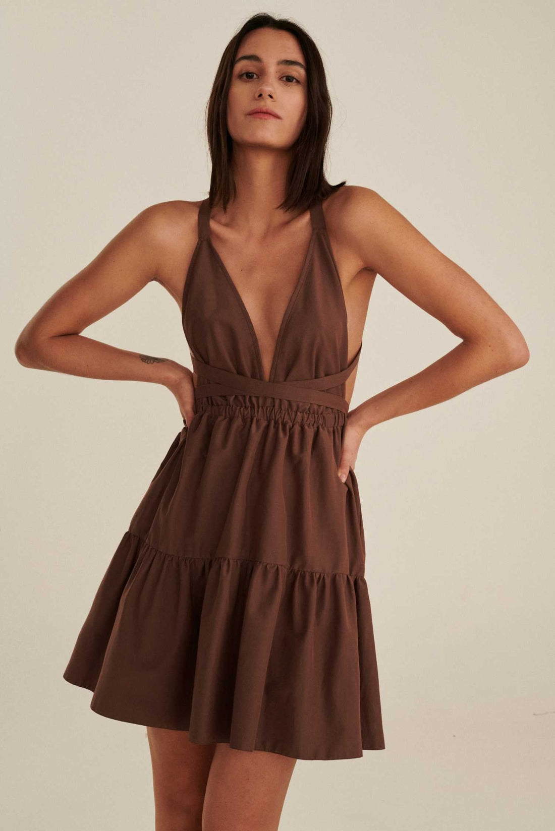 CAPRI BROWN DRESS