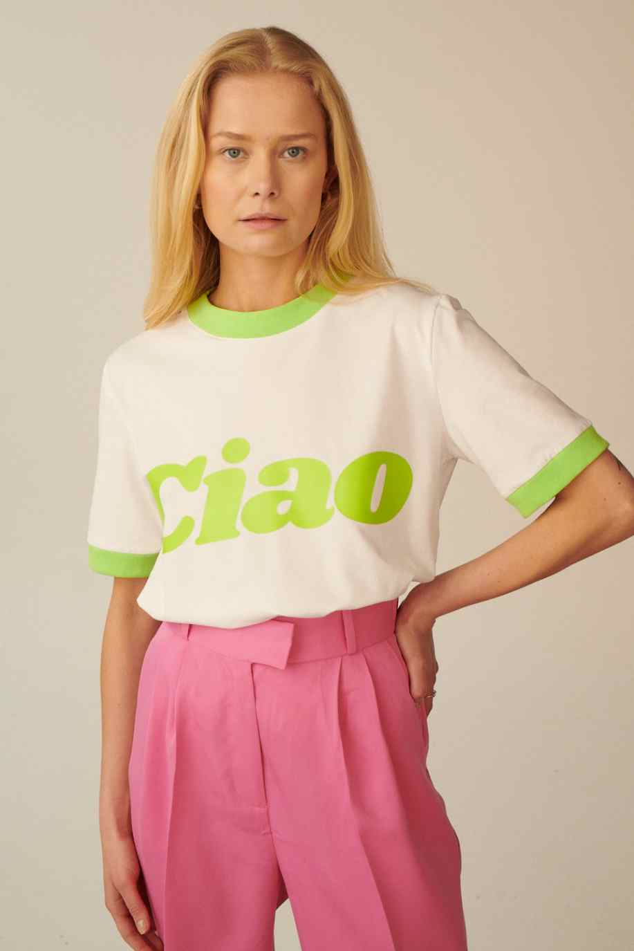 CIAO LIME T-SHIRT